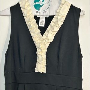 Size 12 black and cream dress